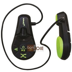 Finis Duo 4GB 防水骨傳導水下MP3播放器 游泳用品, 黑綠款