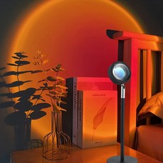 usb붉은 커피숍 태양 무드 실내 램프 카페 조명등 거실 썬라이즈 ZWB920E5, 색상, 1개