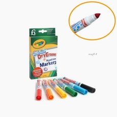 수성 보드마카 6색 세트 안전한 유아 미술용품