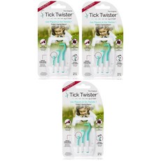 프랑스 오톰 강아지 진드기 제거기 핀셋 강아지 벌레집게 진드기 제거스틱 3P세트 케이스 포함, 3개, 165ml, Mint