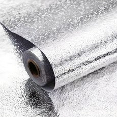 주방 접착식 알루미늄 방수 시트지 기름때 방지 주름패턴, 2개