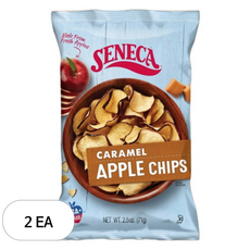 SENECA 애플칩 과자 카라멜, 71g, 2개