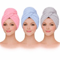 KELVO Microfiber Hair Towel Wrap for Women – Ultra Absorbent Rapid Dry Turban Anti-Frizz Quick We, KELVO Microfiber Hair Towel Wr