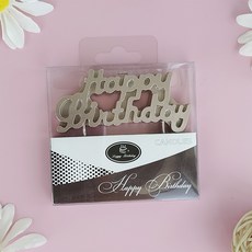 벌스데이 사인 캔들 - 생일초 케이크초 해피버스데이 글자초 파티용품 케이크장식 파티캔들, 6개, 로즈골드