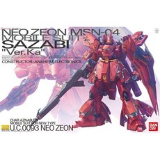【鋼普拉】BANDAI 鋼彈UC MG 1/100 MSN-04 SAZABI Ver. Ka 沙薩比 紅色慧星 夏亞, 1個, mg 沙薩比(宅配完整盒裝)