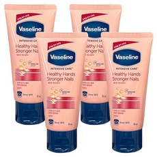 바세린 인텐시브 케어 헬씨 핸드 앤 스트롱거 네일 로션, 60ml, 4개