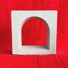 큐블럭 담장 디자인벽돌 파벽돌 시멘트 석고 실내 콘크리트 인테리어 세라믹 큐브블럭, 1개, 20x20x10cm 시멘트 양면 아치형