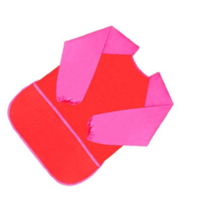 아트가운 키즈 미술 가운 레드핑크 M 아기미술가운 물감놀이옷, 본상품, 색상