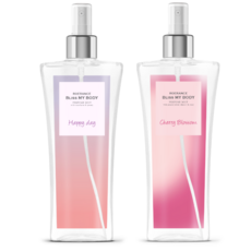 1+1 [로에랑스] 대용량 퍼퓸 바디 미스트 250ml, 01. 바디미스트_체리블러썸, 04.바디미스트_해피데이, 2개