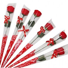 리본 부모님 가정의달 졸업 선물 비누꽃 1P 카네이션 어버이날 스승의날 입학 선생님 한송이_10992026EA, 1개, 한송이 장미 레드