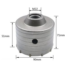 콘크리트 구멍 톱 플러스 전기 해머 벽 공중 돌 천공 컨디셔너 설치 드릴링, 14 90mm