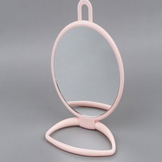 인기픽 둥근 거울 스탠드거울, 화이트