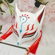 일본식 여우가면 파티 가면 고양이 코스프레 음양사, 1개, 음양사 268호