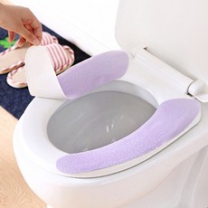 [오소사소] 부착형 스티커형 변기 커버 시트 4세트, 그레이