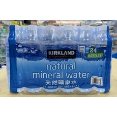 KIRKLAND SIGNATURE 天然礦泉水 24入 600ML, 24
