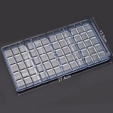 반구 초콜릿 몰드 대량 초콜릿몰드 원형 베이킹몰드, 1개, 클래식 직사각형 격자