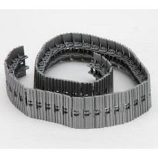 仿真履帶2條 合金路輪8顆 適用於15/17通道模型, 1個, 全金屬履帶2條（108片未組裝）