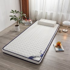 기숙사 생활에 적합한 하드 매트리스 싱글 1인용 수면 밀도 패드 추천, 1cm, 두께 9cm 다이아몬드 화이트 135x190cm