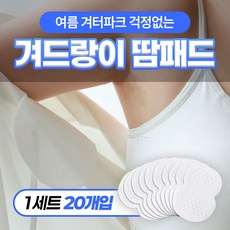 여름 겨터파크 걱정없는 겨드랑이 땀패드, 4개