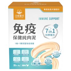 DOG CAT STAR 汪喵星球 免疫保健純肉泥 120g, 20條, 6g, 免疫/抗氧化, 1盒