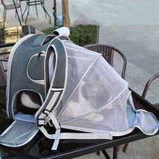 루나비 펫 스페이스 백팩, 1개, 딥그린