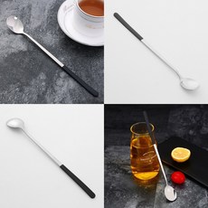 23.5cm 블랙 긴티스푼 차스푼 롱스푼