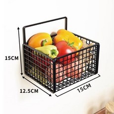 蔥薑蒜收納盒廚房置物架多功能檯面果蔬菜籃蒜頭生薑大蒜調味料架, 1個, 經典黑-蒸蒸日上//單層-小號