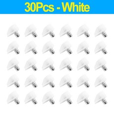 투명 선반 지지대 플라스틱 홀더 스터드 브래 네이트 캐비닛 가구, White 30PCS