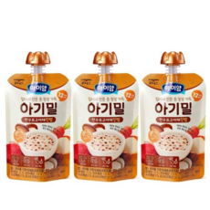 [달콤잔] 아이얌 아기밀 한우표고야채진밥, 100g, 3개