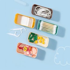 유즈Shop 미니 수납보관함 티백보관함, 핑크