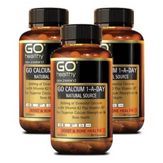 뉴질랜드 고헬씨 Go Healthy Calcium 칼슘 원어데이 캡슐, 60정, 3개