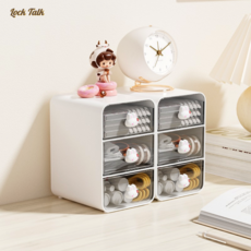 락톡마켓 데스크 소품 책상정리 서랍 수납함, 1개, 화이트-소형1+1