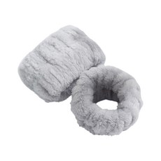 ARZ 吸水洗臉手腕帶 F001, 1個, 淺灰