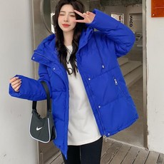 Momolatti 여성 루즈핏 레비스 캐주얼 후드 숏패딩