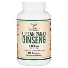 Double Wood 韓國法蘭克斯人參 1000mg 膠囊, 1個, 240錠
