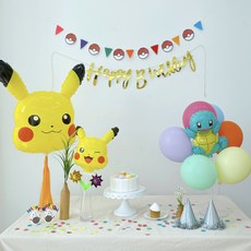 포켓몬 피카츄 꼬부기 풍선 생일파티세트, 1세트