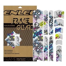 엔리 자전거 프레임 보호 테이프 방수 PVC 산악자전거 고충격 투명 로드바이크 키트 두꺼운 랩 긁힘 방지 필름 11개입, Film-Forest, 1개, 필름-숲