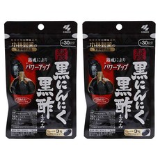 KOBAYASHI 小林製藥 黑蒜黑醋90片3包日本健康食品, 2個, 90片