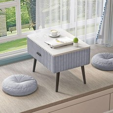 좌식 커피테이블 좌식화장대 테이블겸화장대 white, 조립식, 40x40 그레이