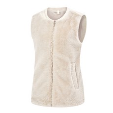 콜핑 여성 기모 등산 조끼 인조 모피 2174VK591W