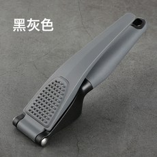 DFMEI 蒜泥器手動搗蒜器家用剝蒜器壓蒜泥夾大蒜去皮蒜蓉器不鏽鋼壓蒜器, 1個, 黑灰色壓蒜器:如圖