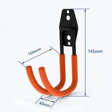 헤비 듀티 금속 후크 차고 주최자 벽 마운트 자전거 옷걸이 사다리 정원 도구에 대한 미끄럼 방지 스토리지, 12 Hook 02