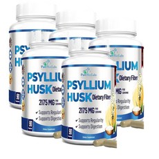 야미바이트 실리엄 허스크 파이버 2175mg YUMMYVITE Psyllium Husk, 5개, 90정
