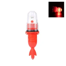 낚시 빛 수중 LED 조명 제어 신호등 3V 그물 마크 라이트 해양 플래시 경고 플로팅, 03 빨간색