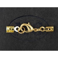 沐錦 飾品材料DIY 項鏈頭扣組合 12MM銅龍蝦扣 銅中山, (金)30入/瓶, 1個