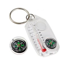 백패킹 온도계 나침반 돋보기 3in1, 1개