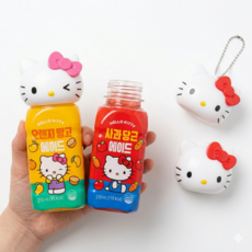 헬로키티 사과당근 x 오렌지망고 에이드 210ml 혼합구성 2개 (키티키링포함)
