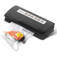 쿠진아트 VS 200C 원터치 진공 식품 포장기 279218, Black, VS-200C