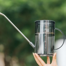 anplant 現代風園藝用長嘴澆水壺, 黑色, 1個