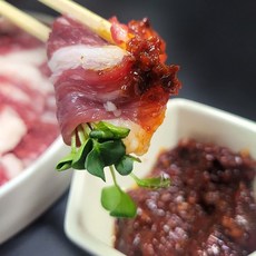 한우 생차돌 사시미 소스증정, 200g, 3개